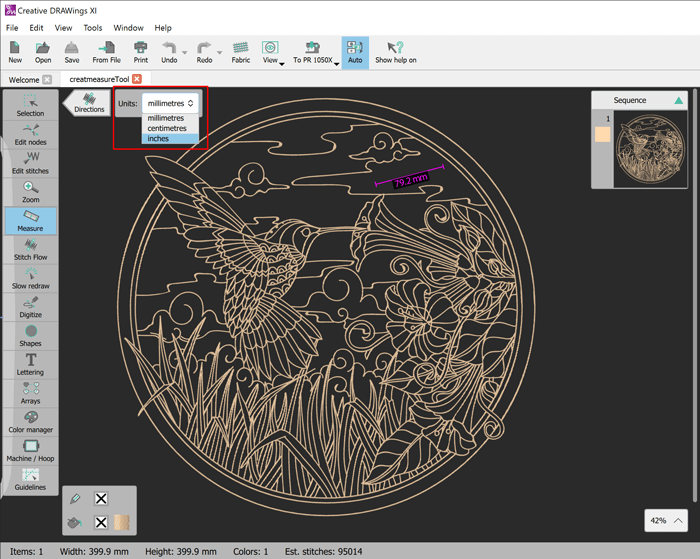 Multiple units added to Measure tool